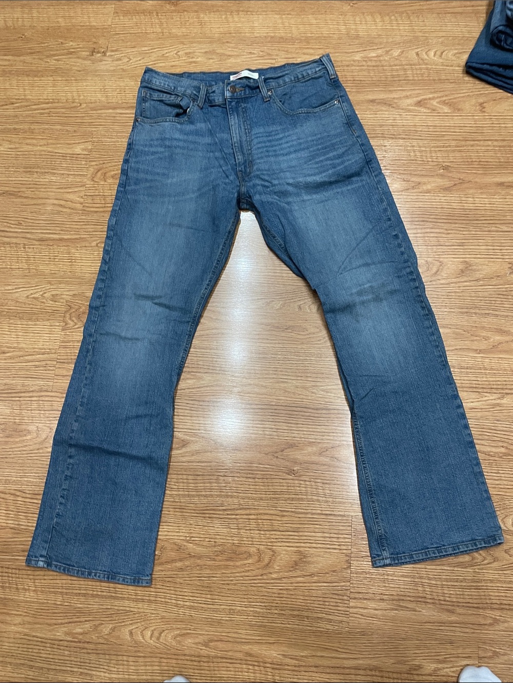 Men's Blue Straight-Leg Jeans